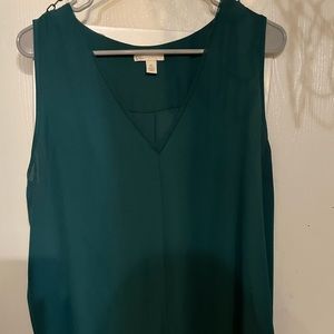 Cato XL teal sleeveless blouse